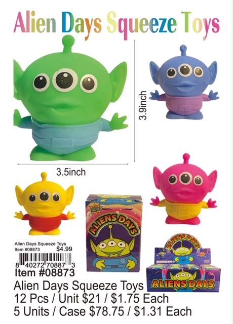 Alien Days Squeeze Toys